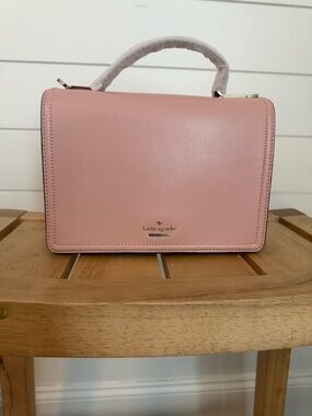 kate spade Pink Leather Structured Top-Handle Satchel